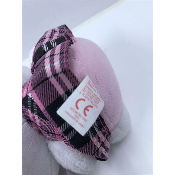 Ty Hello Kitty Plush 6” Stuffed Animal Pink Plaid Bow Dress Soft Toy By Sanrio - Picture 12 of 13